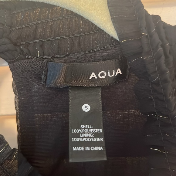 Aqua mock neck top S - Picture 9 of 9
